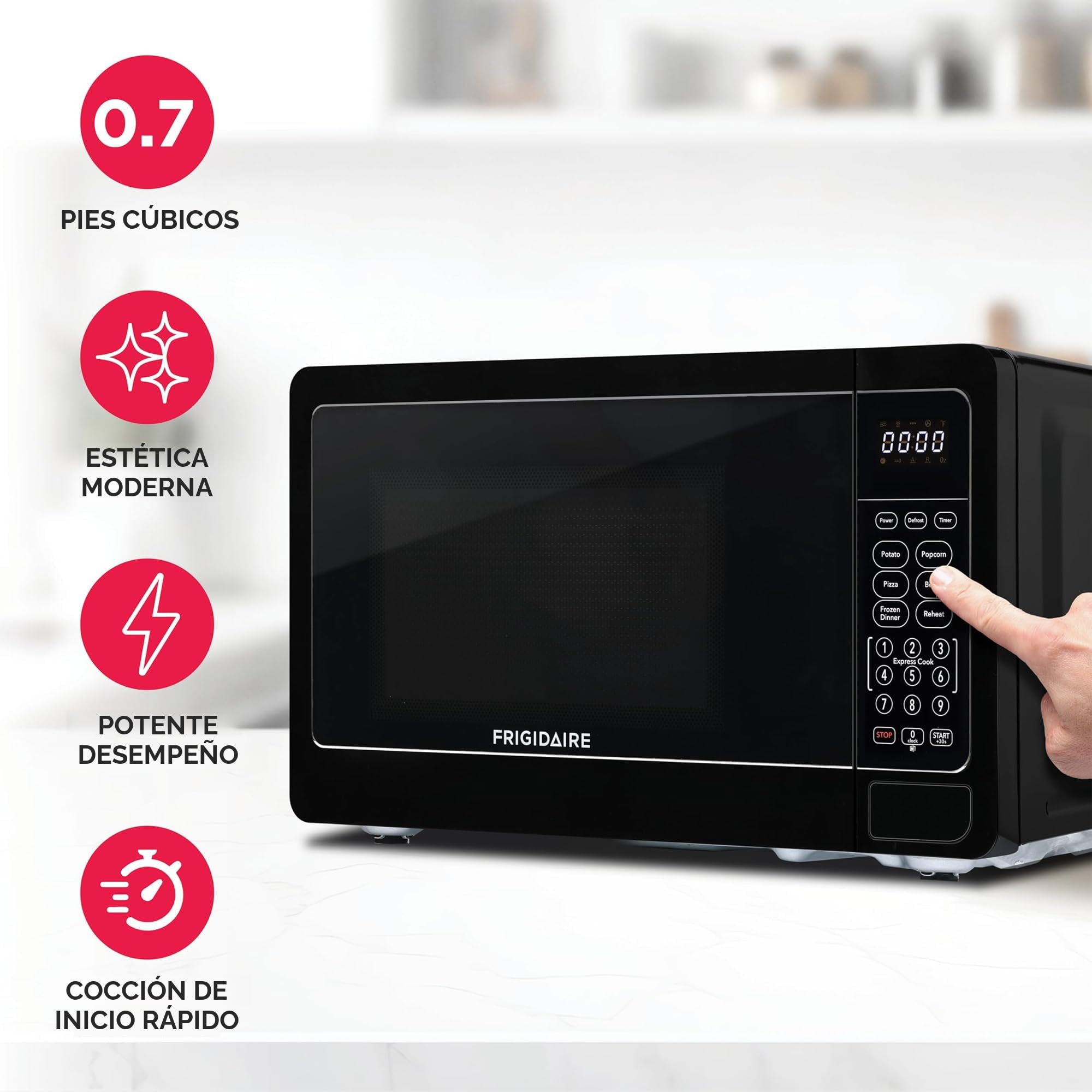 マイアミ７ Amazon.com: FRIGIDAIRE EMW733BLACKAMZ - Microondas, 0.7 pies